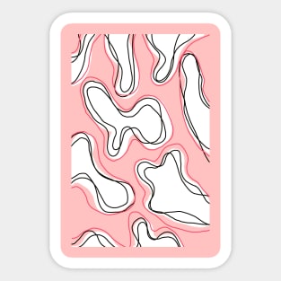 swirly pink Sticker